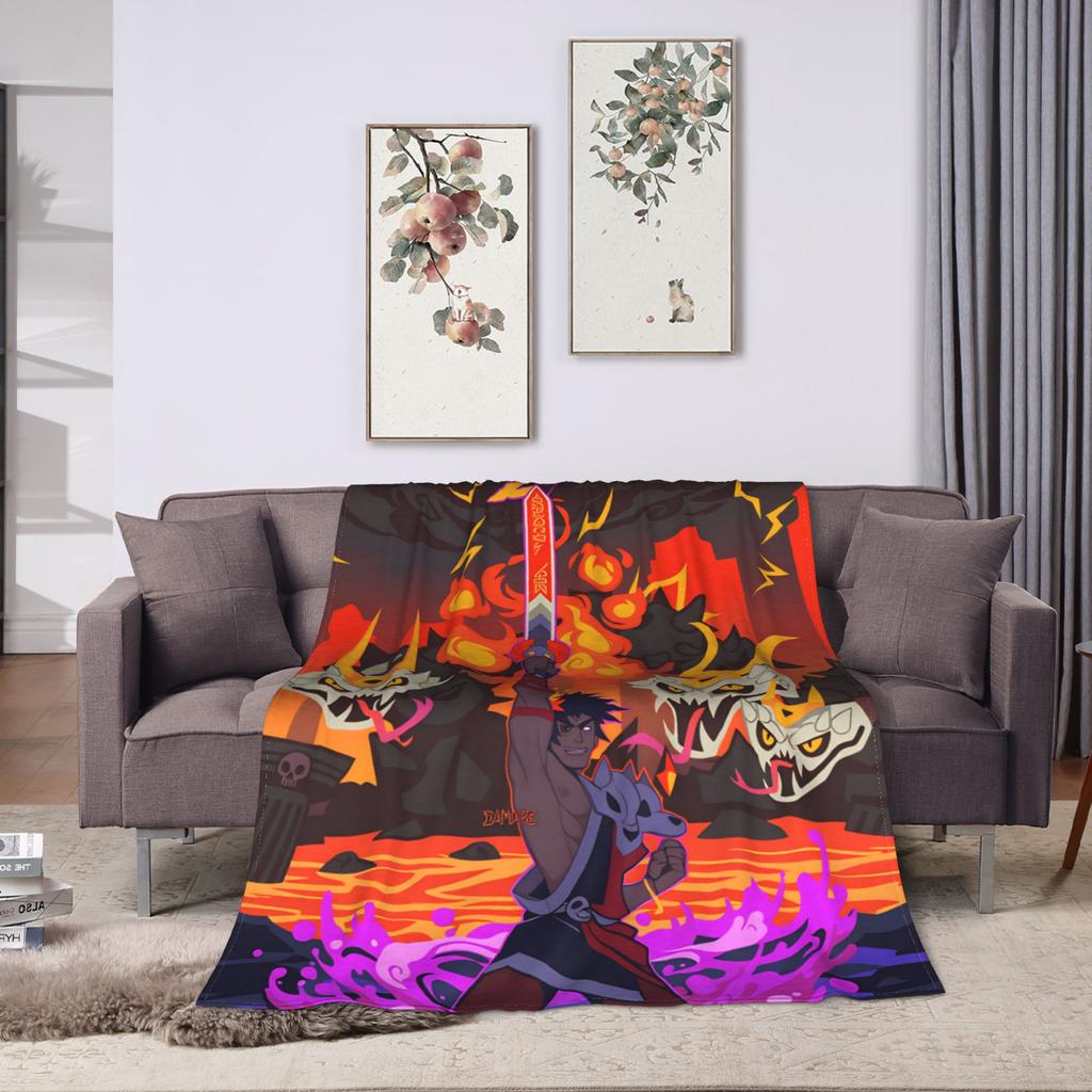 Hades Zagreus Flannel Blanket  Soft Warm Throw Blanket for Outdoor Travel Office Novelty Bedspread Sofa Bed Cover