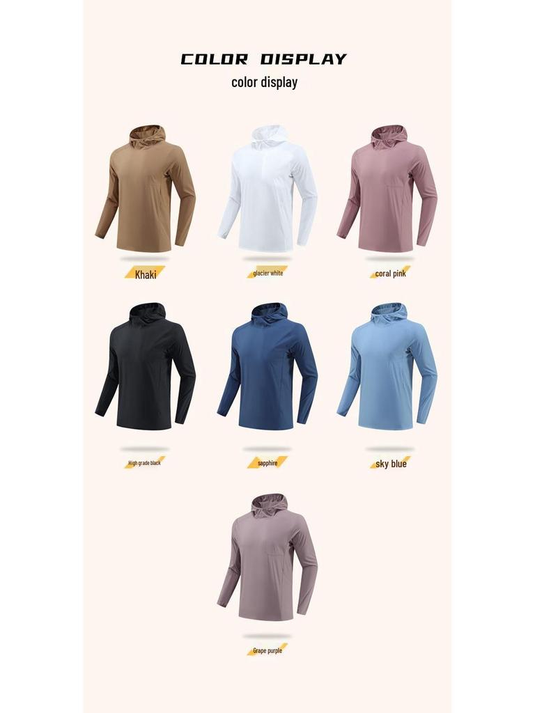 Windproof Hooded Running Jacket - Unisex Water-Repellent, Warm, Autumn Sports Pullover for Mountaineering