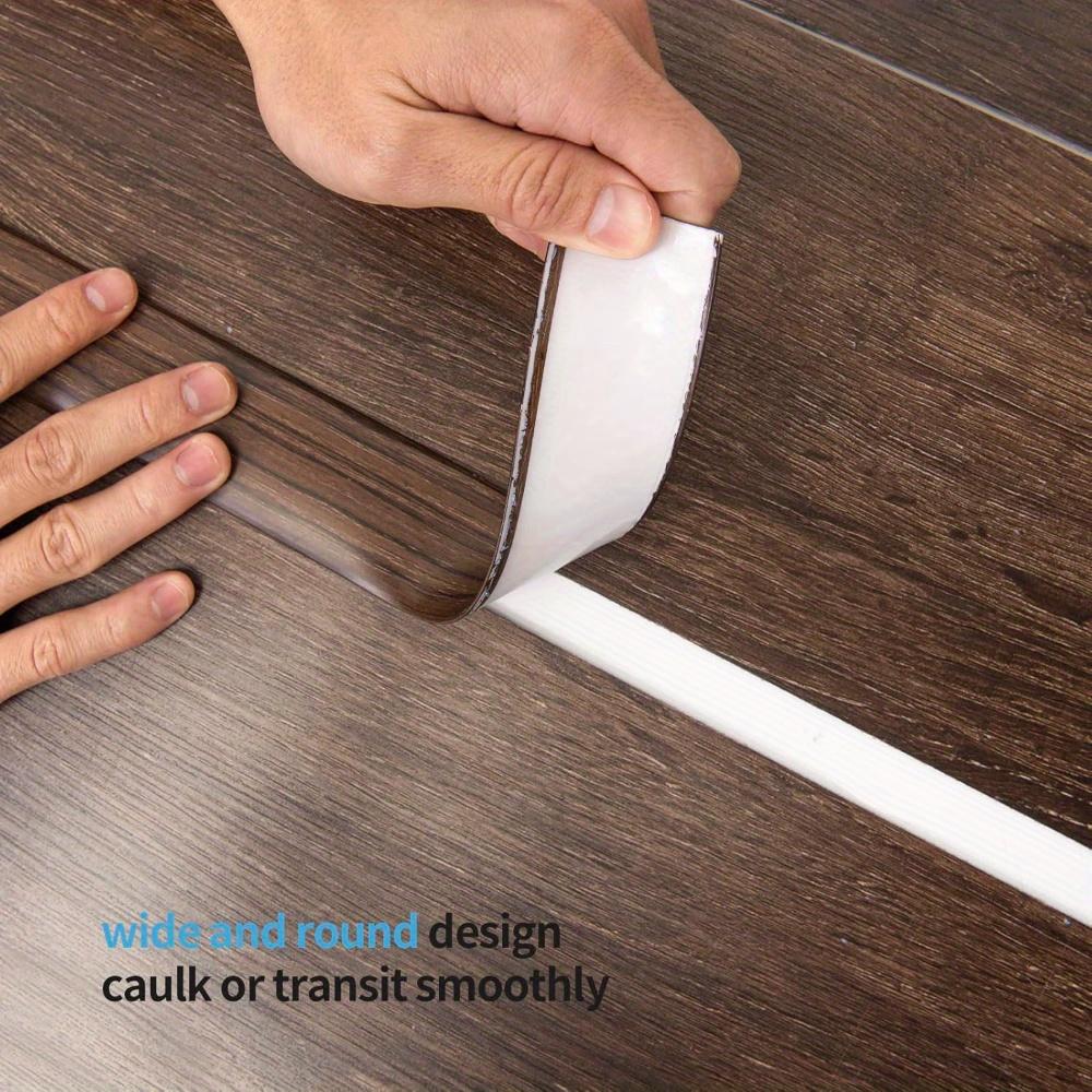 1pc Self-Adhesive Wood Grain Floor Edge Strip - Perfect for Door Seam Accent, and Matte Surface Application, Door Stitching Accessories, Home Decor