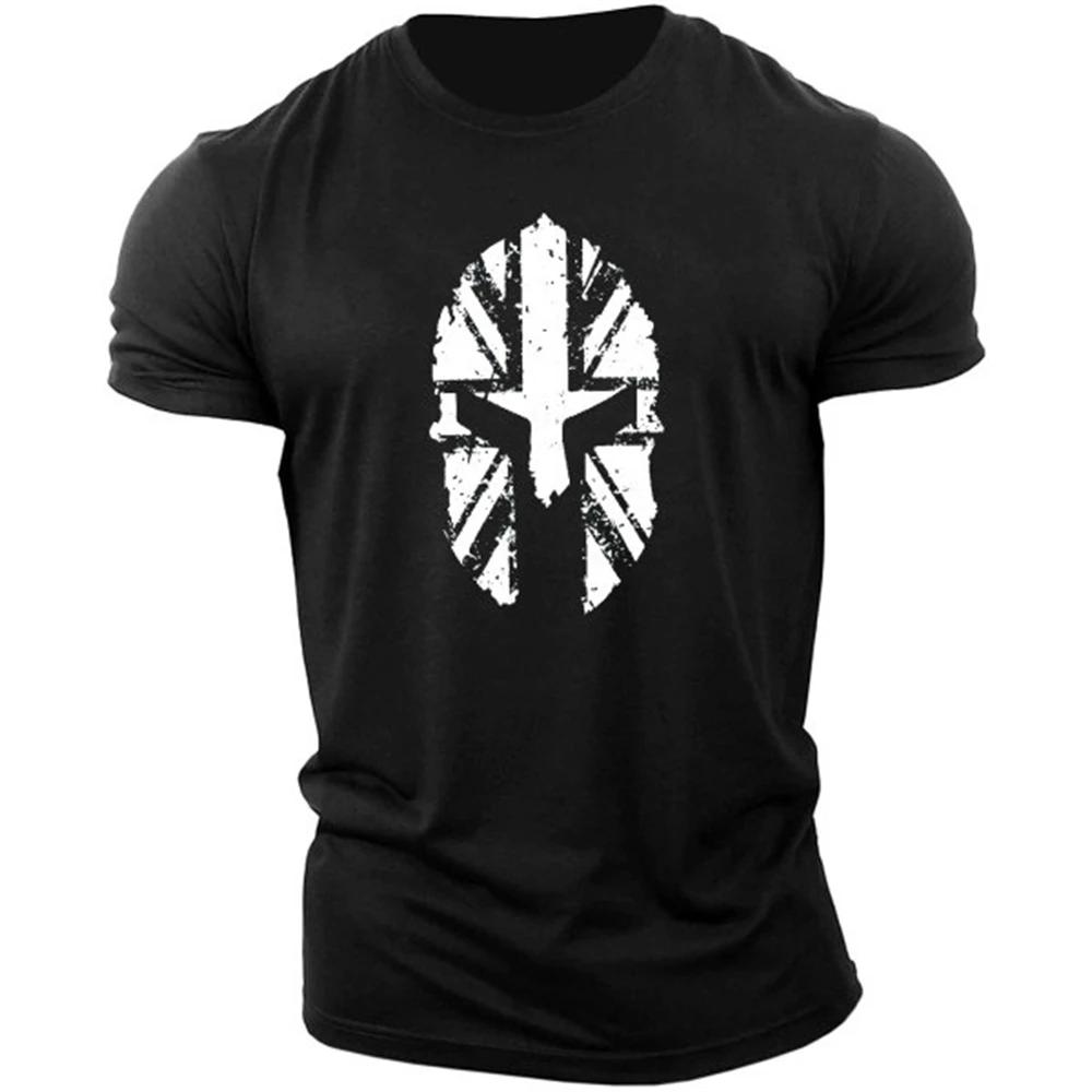 Summer Round Neck 3D Print T-shirts Fitness Sports Tops Fashionable Casual Short Sleeved Men's T-shirts