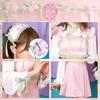 Clearstone Love Dress Halloween Cosplay Peach Blossom Costume for Women Pink