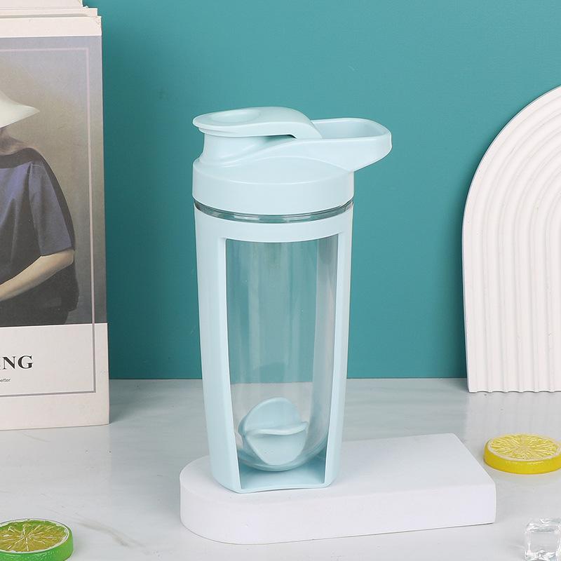 Water bottle100ml plastic double-layer milkshake cup protein powder cup fitness mixing cup leak-proof design sports shaking cup