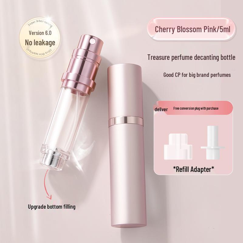 High-End 5ml Travel Perfume Decanter Bottle - Press-Type, Easy Fill, Mini, Convenient