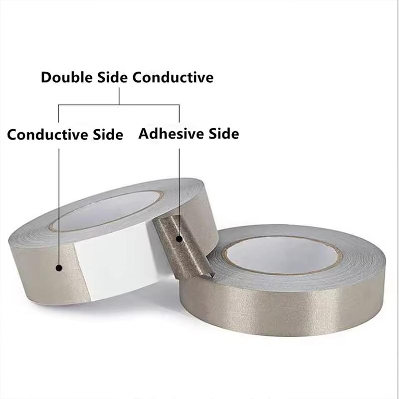 20/50M Faraday Tape Anti-Radiation Electromagnetic Shielding Self-Adhesive Anti-Rfid Rf Signal Blocking Double Conductive Tape