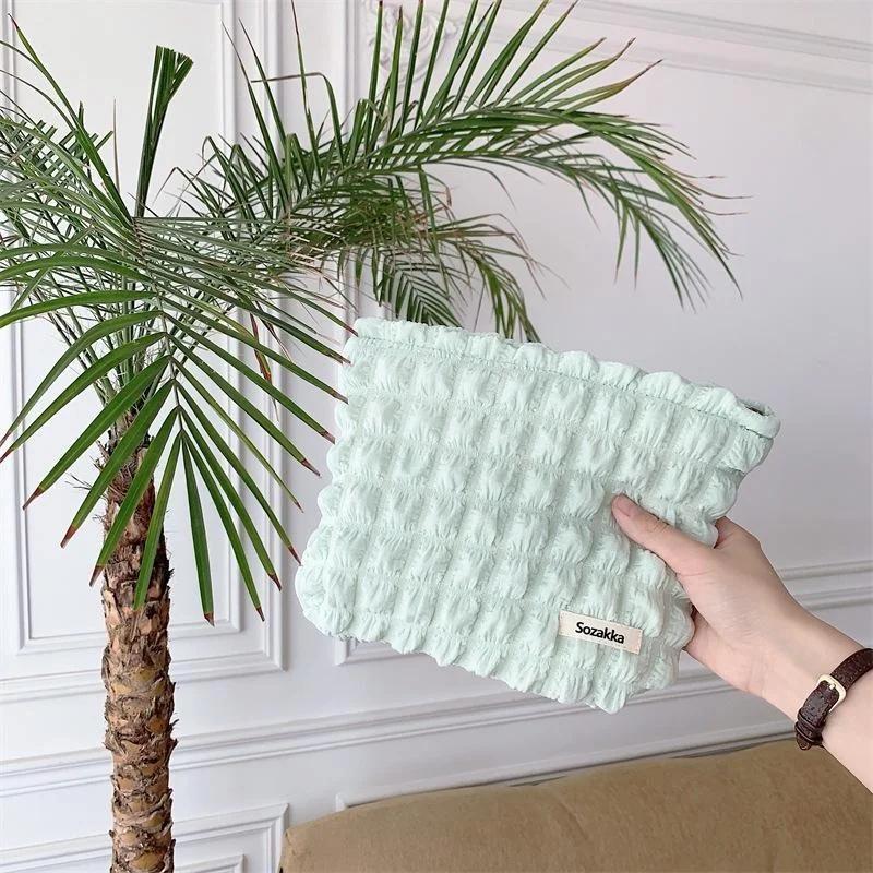 Bubble Cloud Portable Large Capacity Cute Makeup Bag Cosmetic Brush Storage Travel Outgoing Toilet Bags Girl Multifu Storages LS
