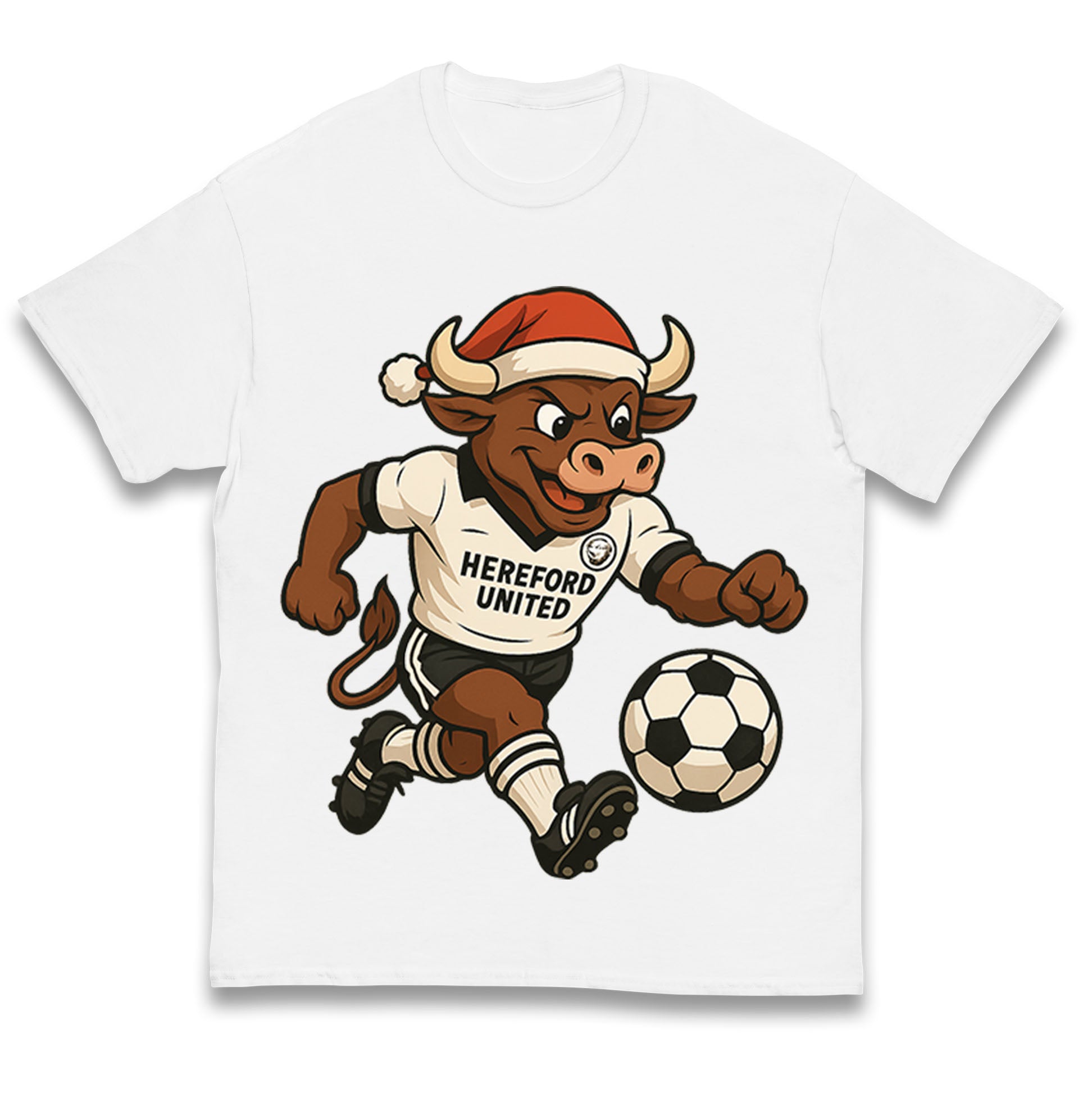 Retro Hereford Christmas Kids T Shirt 100