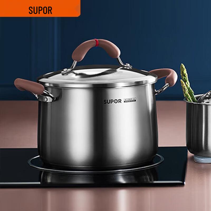 

SUPOR 304 Stainless Steel Non-Drip Saucepan