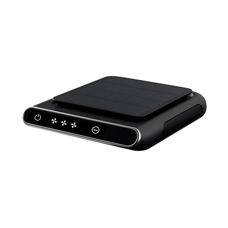 Car Air Purifier Portable Air Ionizer Solar Deodorizer Smoke PM2.5 HEPA Filter Car Negative Ion Deodorizer NONE