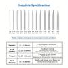 55pcs Double Pointed Knitting Needles, 1 Gauge Ruler, 10pcs Crochet Marking Crochet Clips, 11 Sizes Stainless Steel Knitting Needles Set 2.0-6.0Mm