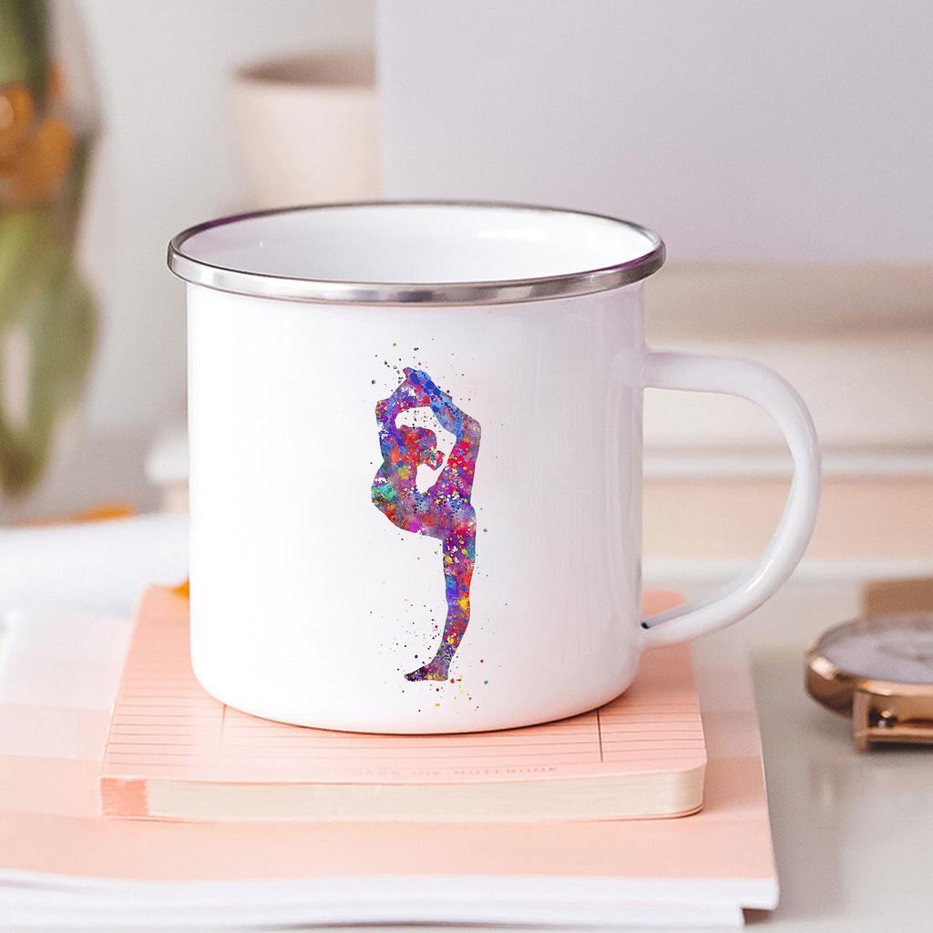 Born To Dance Ballet Girls Printed Enamel Mugs Kids Cup of Coffee Travel Mug Stainless Steel Mug Kawaii Friends Drinkware Cupshe