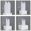 8pcs HDPE Graduated Storage Bottles with Leak-Proof Lids Clear Markings for Shampoo Soap Cleaner Refill Household Liquids