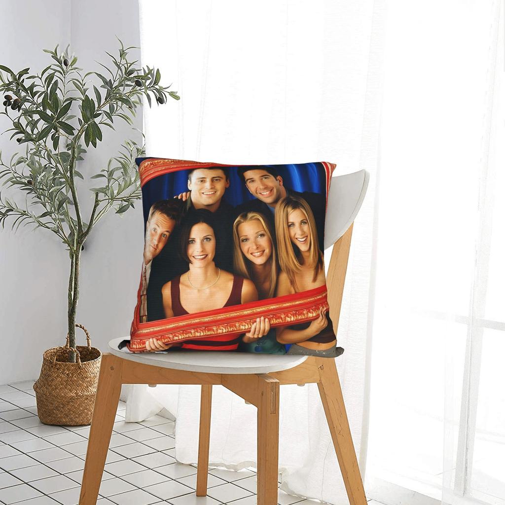 Friends TV Show Pillow Case  Comfy Pillow Cover For Office Car Home Decor Retro Trendy Pillowcases