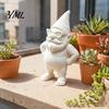 Креативные праздничные подарки для друзей 3D-печатная статуэтка пляжного гнома в купальнике и солнцезащитных очках, водонепроницаемая декоративная художественная фигурка для декора эркерного окна
