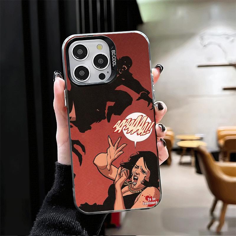Gothic Vampire Scarlet Art Soft Phone Case for iPhone 15 16 17 Pro Max 17Air 16E 14 Plus 13 12 Mini Shockproof Cover Back Shell