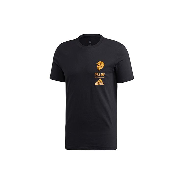 adidas Hol CI Tee Printed Sports Football Training Short Sleeve Men s Black FK3563 S