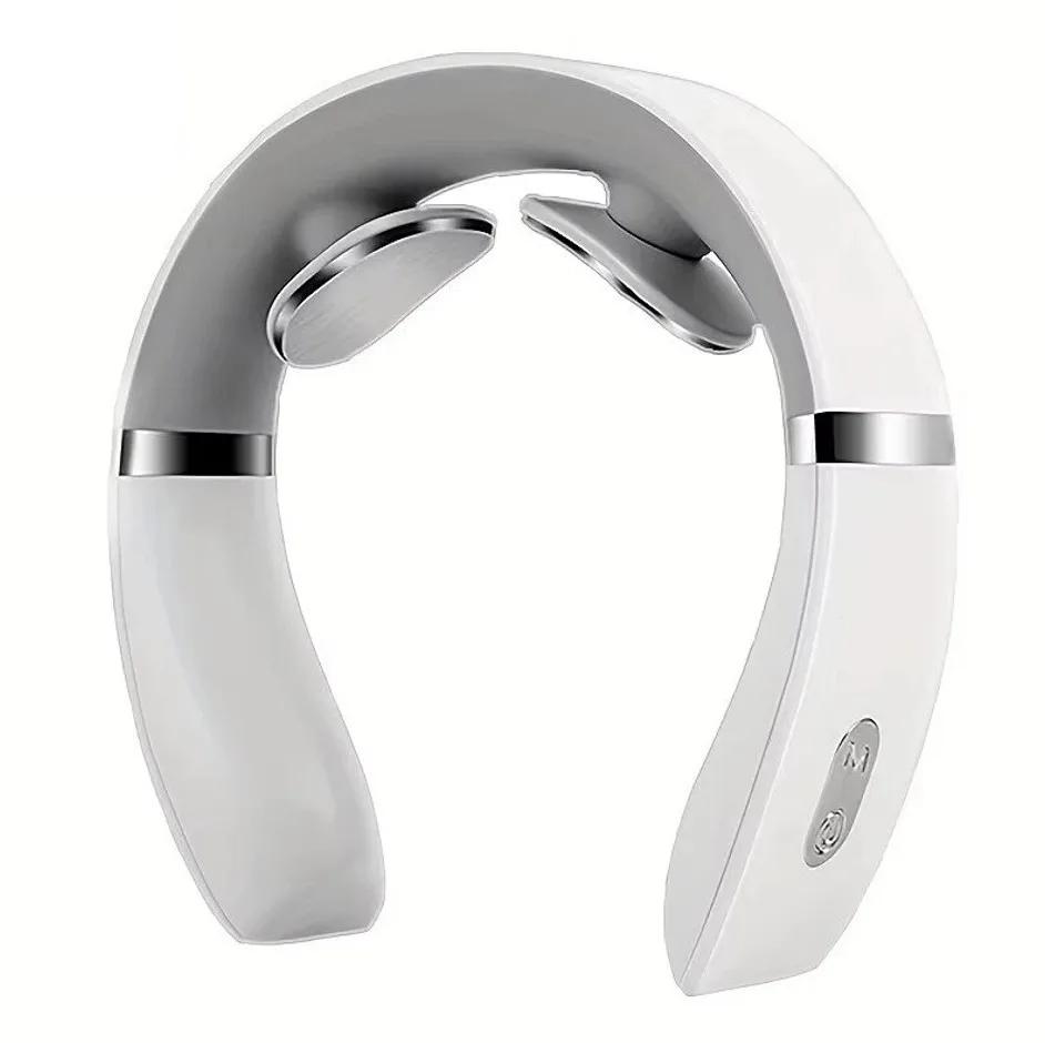 

Mini Cervical Massager Portable Household Deep Massage Warm Pressing Electric Neck Shoulder Relaxer for Pain Relief білий