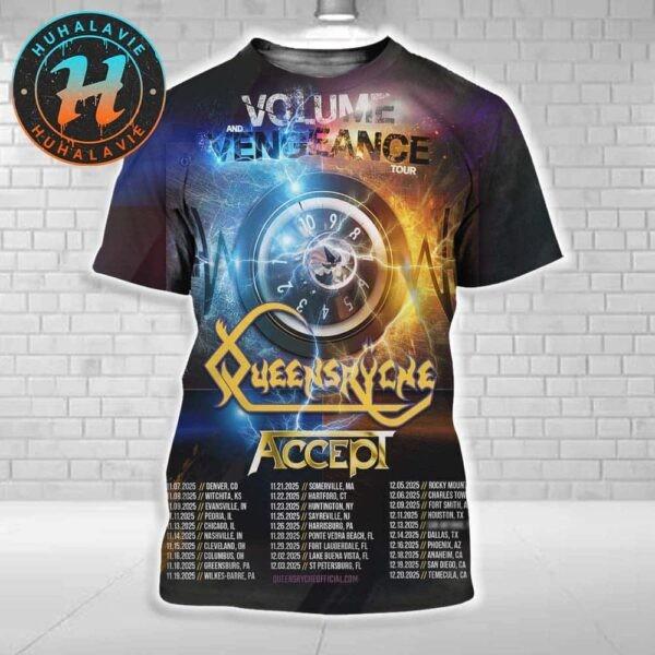 

Queensryche Volume And Vengeance Tour For Fall Of 2025 Dates List With Special Unisex T-Shirt XL