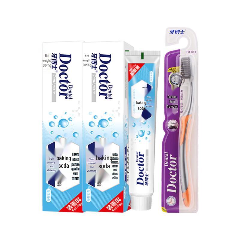 Доктор. Набор зубной пасты и зубной щетки для отбеливания зубов
