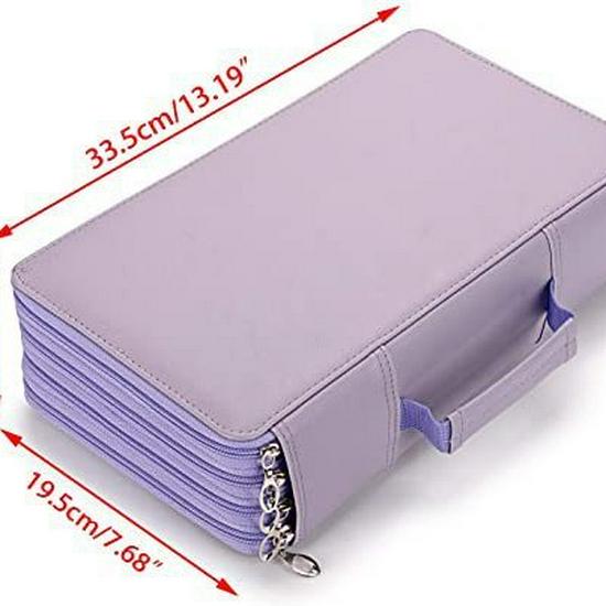 

Пенал из ПУ большой вместимости - сумка для хранения на 300 отделений