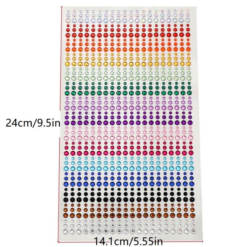 Göz Yüz Vücut Elmas Dövme Çıkartmaları Renkli Simli Rhinestone İnci Çıkartma Parti Makyajı İçin Yüz Dekalı Mücevher Aksesuarı