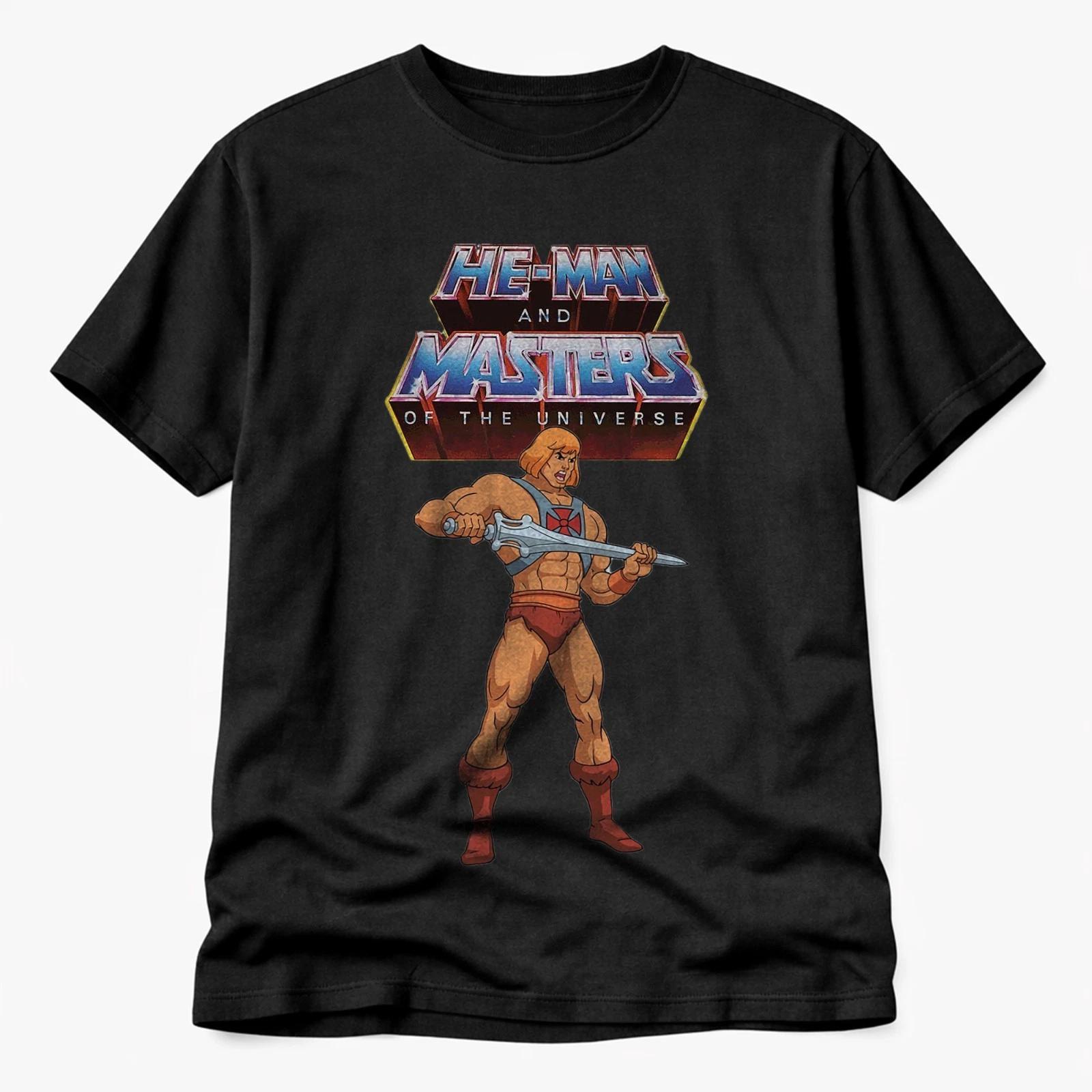 He-Man Masters of the Universe T-Shirt Retro 80s Cartoon Vintage Graphic Tee S