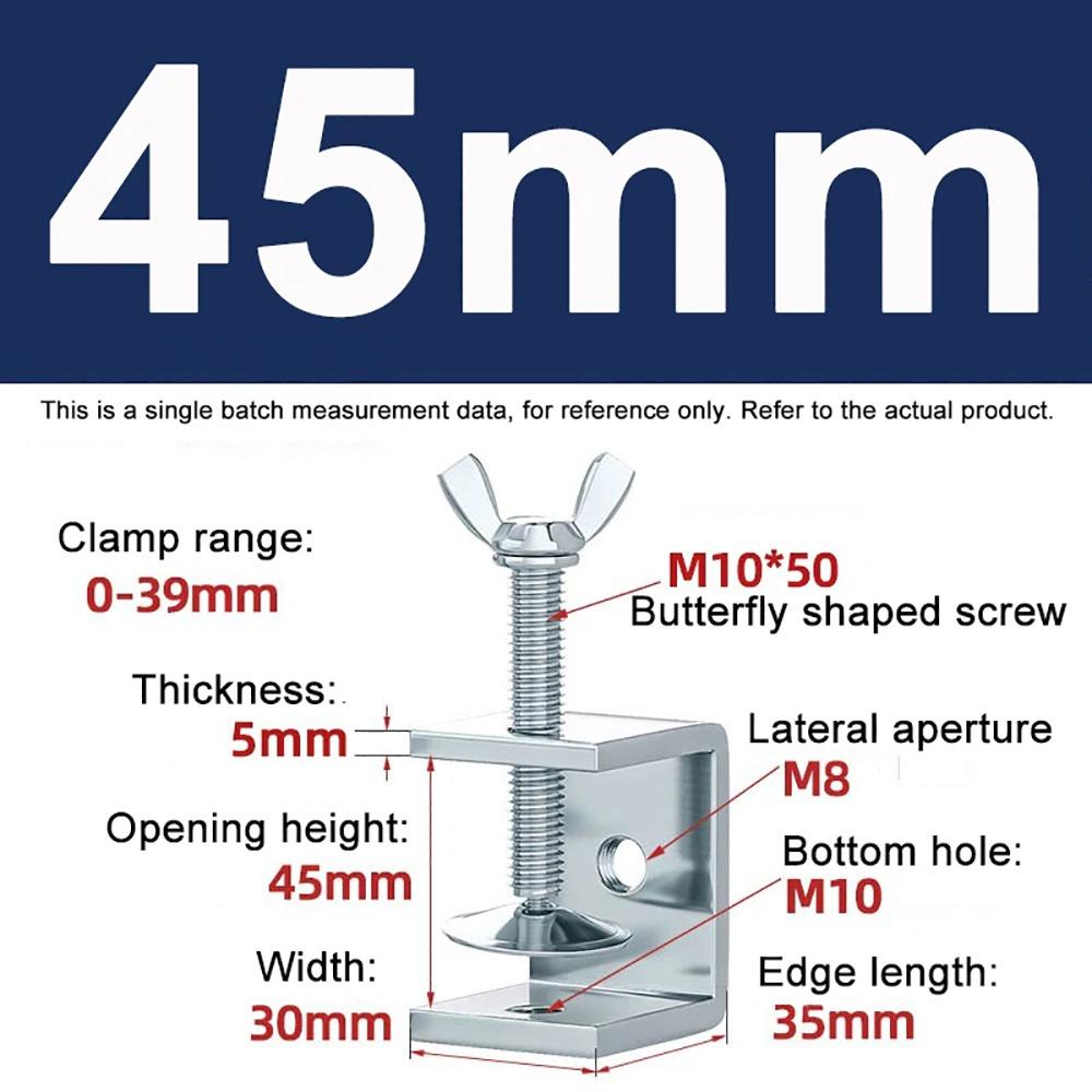 1Pcs Multiple Head Shapes U Clamp Galvanized Carbon Steel Clamping Device Durable C-Type Clip