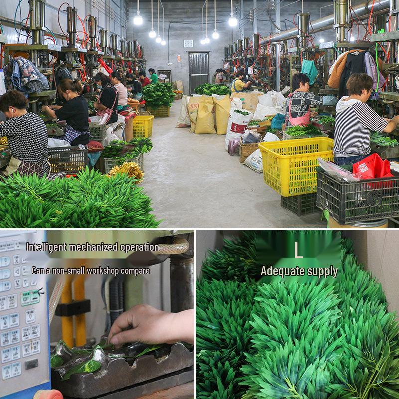 Artificial Banyan Branches with Laminated Plastic Leaves for Landscaping and Decoration