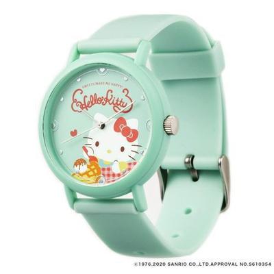Kaoru003kg [Kaoru Armbanduhr Unisex Silikonband Hello Kitty Design Sweets Collection Coconut]