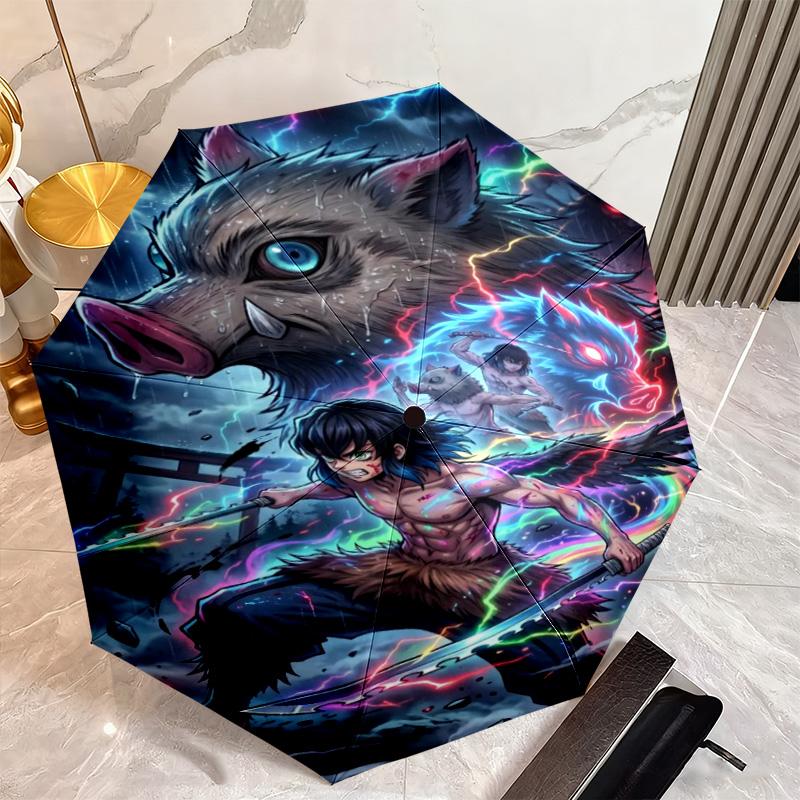 Japanese-style Cartoon Demon Slayer Kamado Tanjiro & Kamado Nezuko Umbrella Including Home Travel and Outdoor Activities Multi Functional Umbrella 27