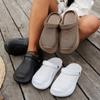Thickened, Solid Color Unisex Clogs, Lightweight Non-Slip EVA Slides, Summer Indoor and Outdoor Beach Garden Sandals.