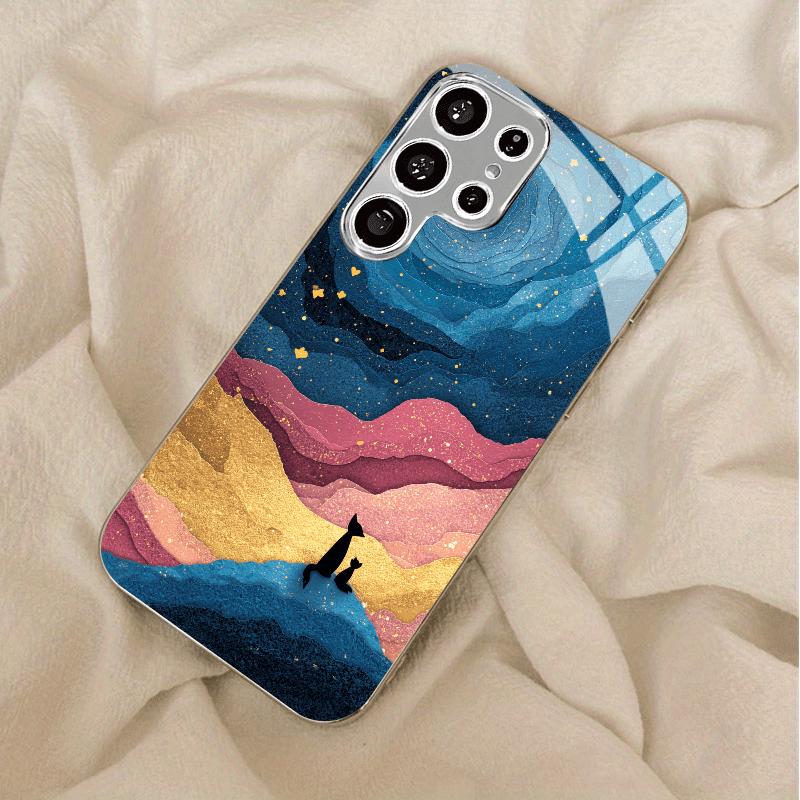High-end PhoneCase Electroplated Glass TPU PhoneCase for Samsung Galaxy S26 S25 S24 S23 S22 S21 FE Ultra Plus Dropresistant