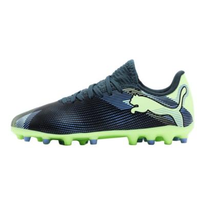 Future 7 Play Trendy Durable Low-Top Kids Soccer Shoes Kids Sneaker Blue Green 108019-03