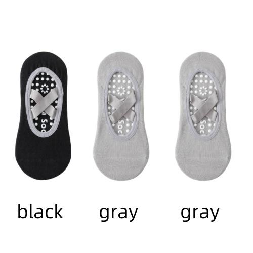 1/ 3 Perechi Șosete Profesionale Femei Yoga Silicon Antiderapant Balet Pilates Șosete Femei Fără Spate Respirabile Bandaj Șosete Sport Yoga