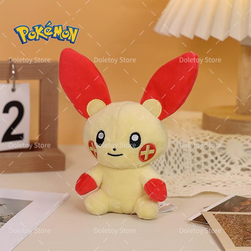 Fit Series Pokemon Plyšák Wooper Kangaskhan Minun Plusle Phantump Duskull Svítící Oči Měkká Plyšová Panenka Zvířátko Dětské Narozeniny Odolná Hračka