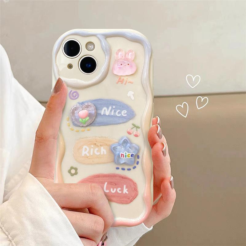 Applicable To Opporeno11/10/9pro+ Mobile Phone Case A97/93 Three-dimensional Doll Chain Cute Silicone Anti-fall