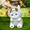 Mofusand Langschwanztiere Serie Plüschtier Niedlicher Haifischkatze Weiches Kuscheltier Kawaii Plüschtier Spielzeug Geschenk für Kinder