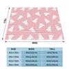 Pink Cute Ghosts Flannel Blankets Halloween Funny Throw Blankets for Home Hotel Sofa 150*125cm Rug Piece