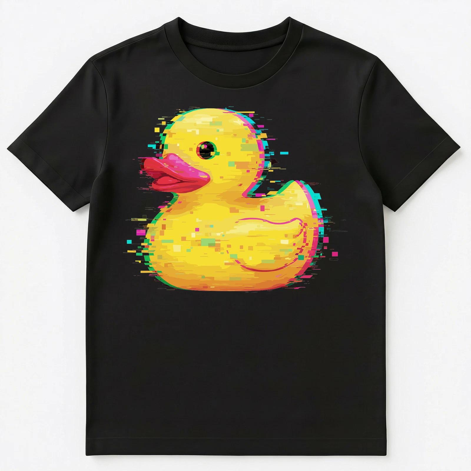 Programmer Glitch Rubber Duck Debugging Coding Unisex T-Shirt S