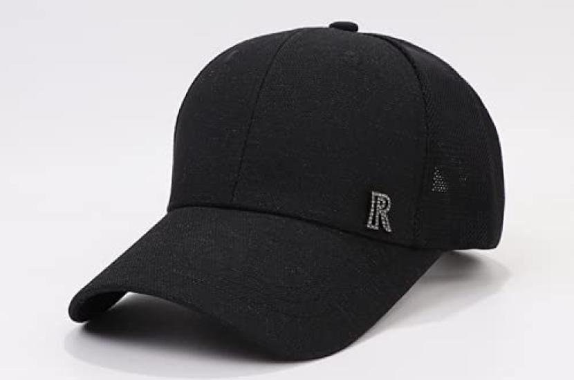 Morris coo Mesh Cap with Sparkly Casual Baseball Perfect for Outdoor and Long or Short Wide Available in Solid Colors with Korean Gift Women's Logo,