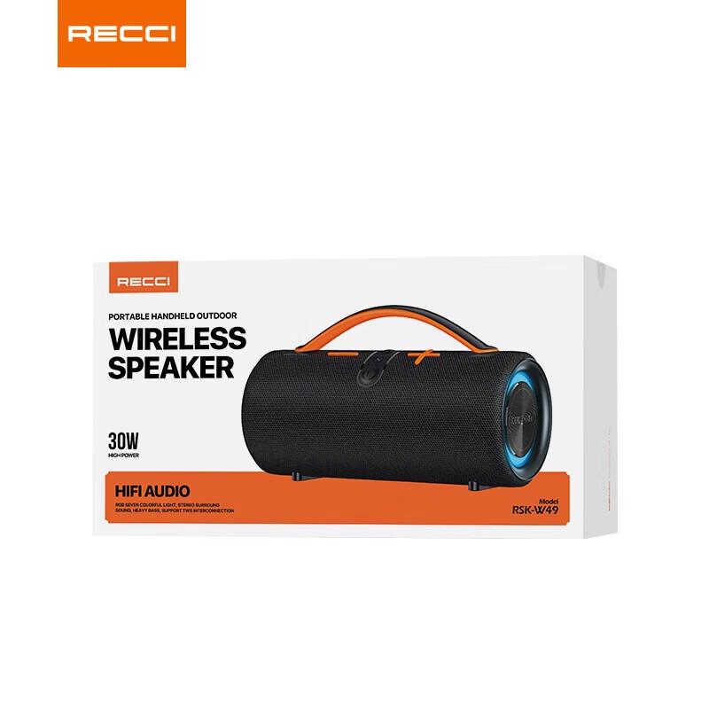 Recci RSK-W49 Draagbare Hi-Fi Bluetooth Speaker CN-stekker (adapter meegeleverd)
