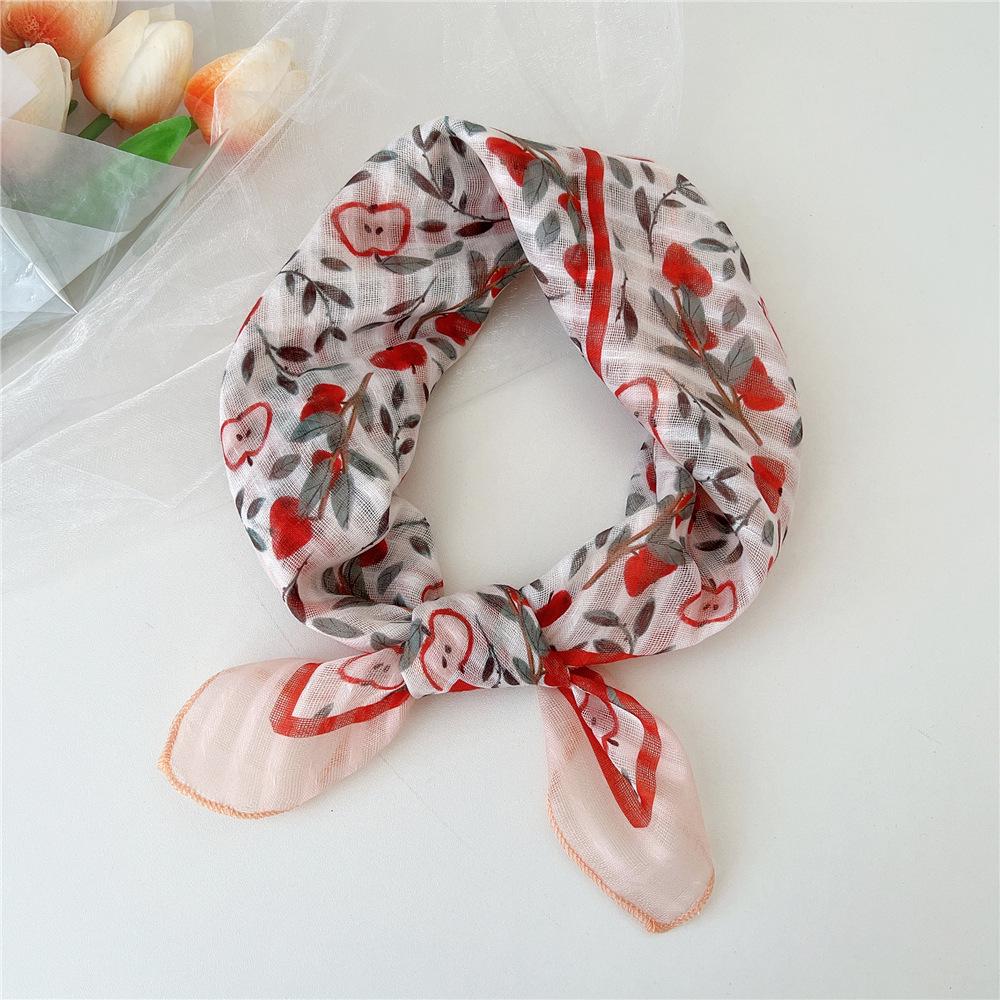 Versatile Cotton Linen Silk Scarf - Women's Fashionable Neck & Headscarf for Spring & Autumn