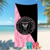 Beach Towel with Inter Miami CF Pattern - soft,absorbent,machine washable Lightweight&Modern,swimming,Travel Essentials