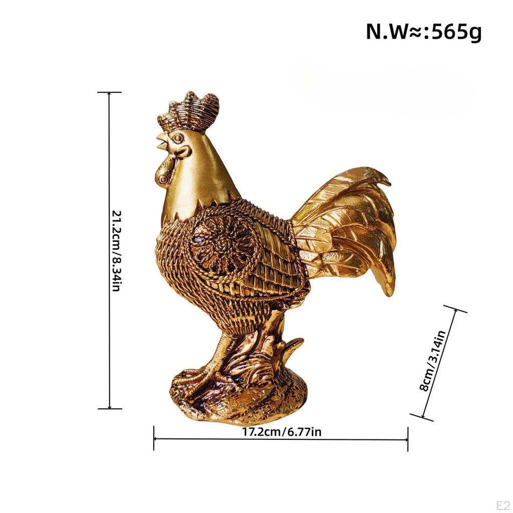 Hahn Figur Hahnen Skulptur Tier Harz Statue Hahn für Party Jubiläen