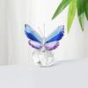Scultura di Farfalla di Cristallo Colorata Ornamento a Forma di Farfalle di Vetro Decorazioni di Insetti Simulati Regalo Unico Fatto a Mano