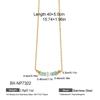 New Style Light Luxury Natural Stone Pearl Necklace with Titanium Steel Plated Gold Women's Thin Chain - Vacation Style Temperament.