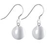 Cat's Eye Stone Sterling Silver Earrings - Korean Fashion Jewelry, Christmas Collection