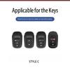 Genuine Leather Car Key Case Cover Fob For Honda Accord Civic 11Th    Hr-V Cr-V Pilot Sport Si Ex Keychain Protector