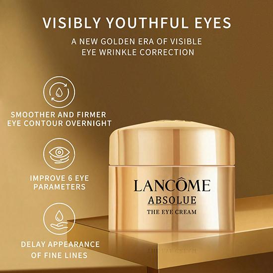 LANCÔME Absolue Revitalizing Eye Cream 5ml (1/2/3 Packs) - Perpetual Rose Extract