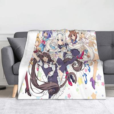 Nekopara  Blankets Chocola  Vanilla Kashou Shigure  Flannel Awesome Warm Throw Blanket for Home Restaurant Spring Autumn
