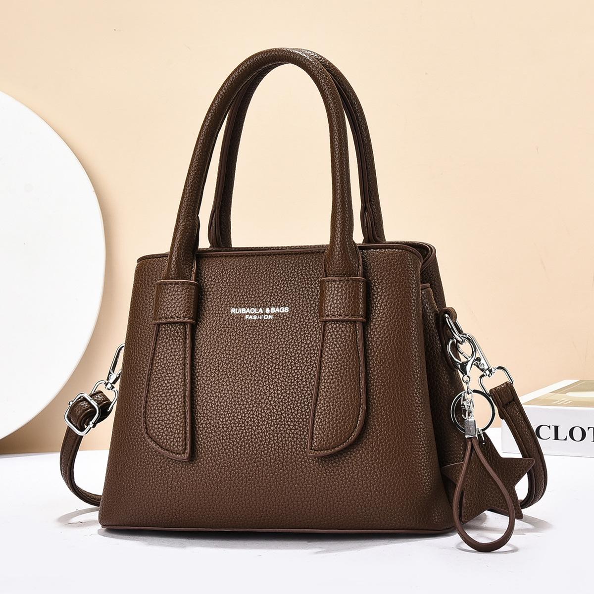 

Новая Мода Сто Мультиклип Кроссбоди Сумка - Женская Сумка Через Плечо Минималистичная Текстура Повседневная Большая Вместимость Сумка